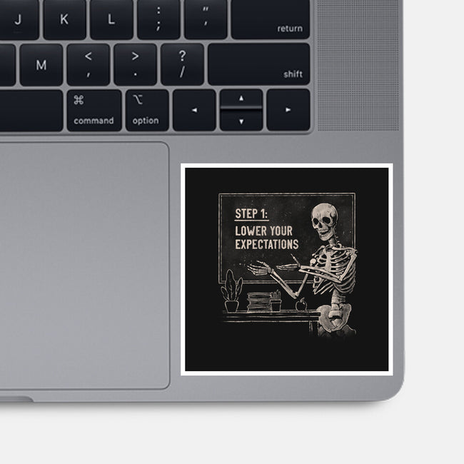 Lower Your Expectations-None-Glossy-Sticker-eduely
