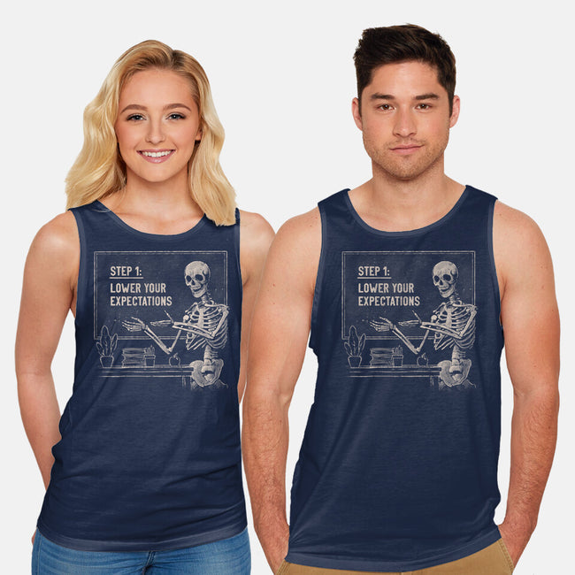 Lower Your Expectations-Unisex-Basic-Tank-eduely