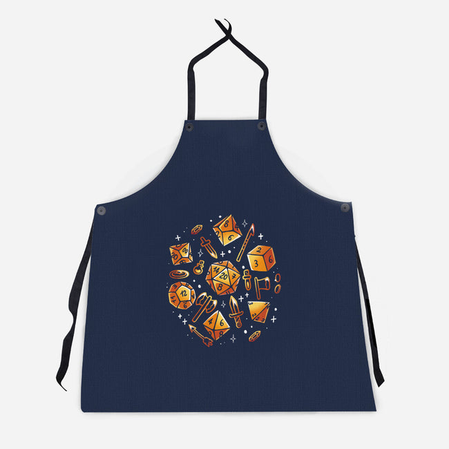 Dice Role Game-Unisex-Kitchen-Apron-Vallina84