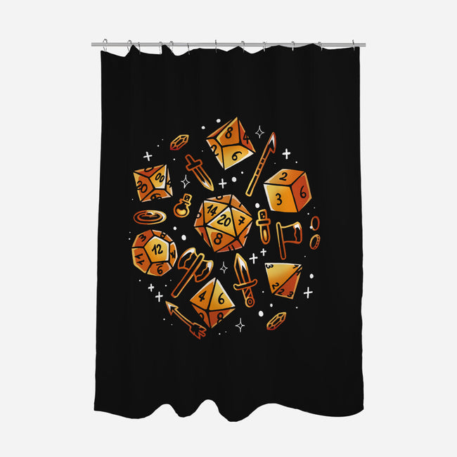 Dice Role Game-None-Polyester-Shower Curtain-Vallina84