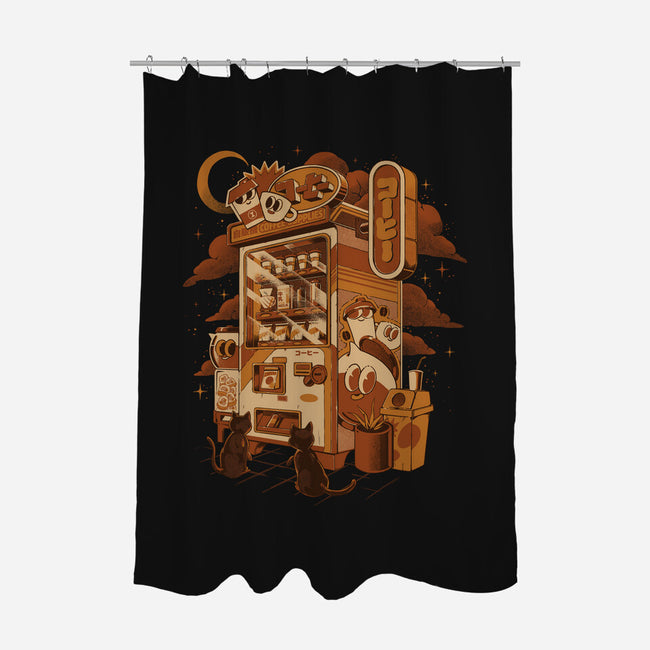 Coffee Vending Machine-None-Polyester-Shower Curtain-ilustrata