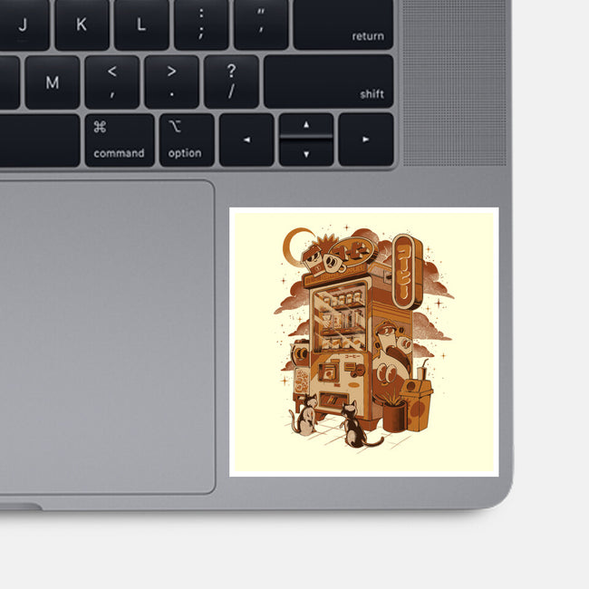 Coffee Vending Machine-None-Glossy-Sticker-ilustrata