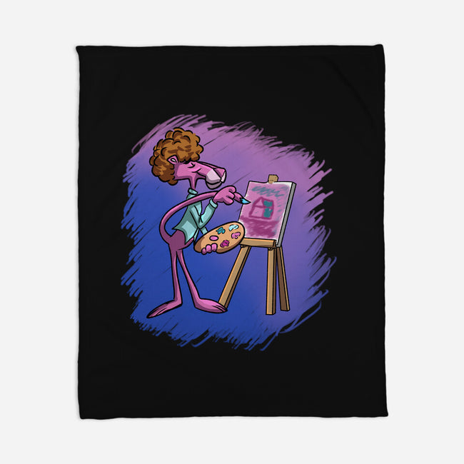 Pink Painting-None-Fleece-Blanket-nickzzarto