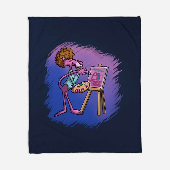 Pink Painting-None-Fleece-Blanket-nickzzarto