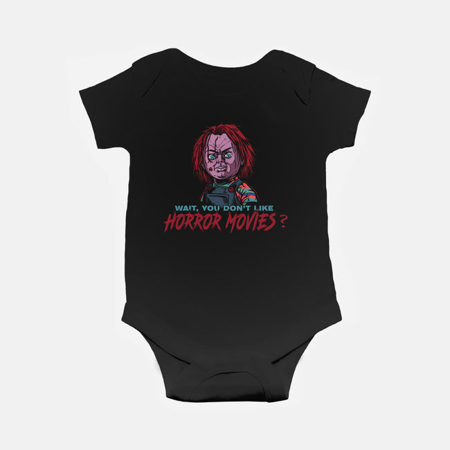 Wait No Horror Movies-Baby-Basic-Onesie-AndreusD