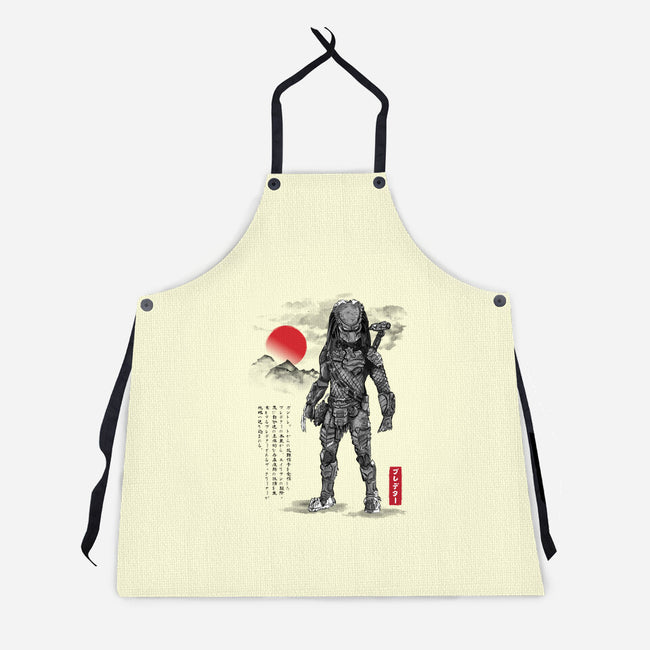 Wolf Predator Sumi-e-Unisex-Kitchen-Apron-DrMonekers