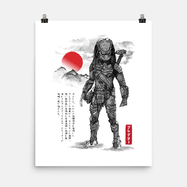 Wolf Predator Sumi-e-None-Matte-Poster-DrMonekers