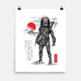 Wolf Predator Sumi-e-None-Matte-Poster-DrMonekers