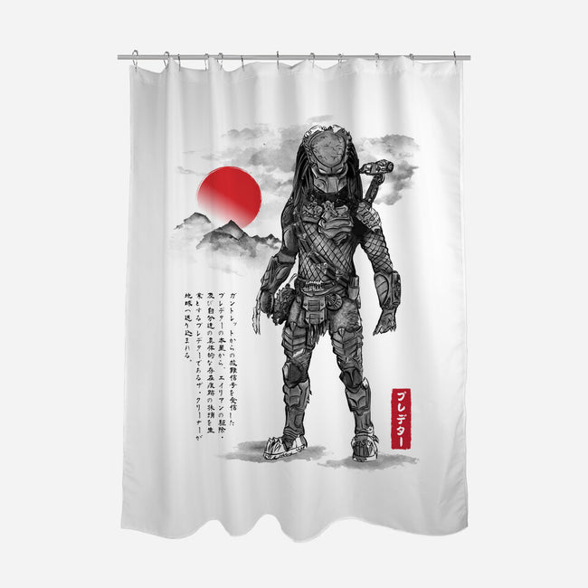 Wolf Predator Sumi-e-None-Polyester-Shower Curtain-DrMonekers