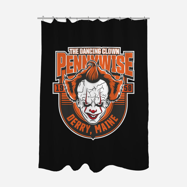 The Dancing Clown Penny-None-Polyester-Shower Curtain-CarloJ1956