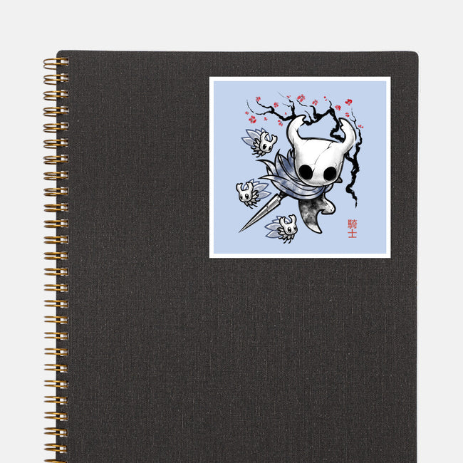 Little Ghost Sumi-E-None-Glossy-Sticker-Astrobot Invention
