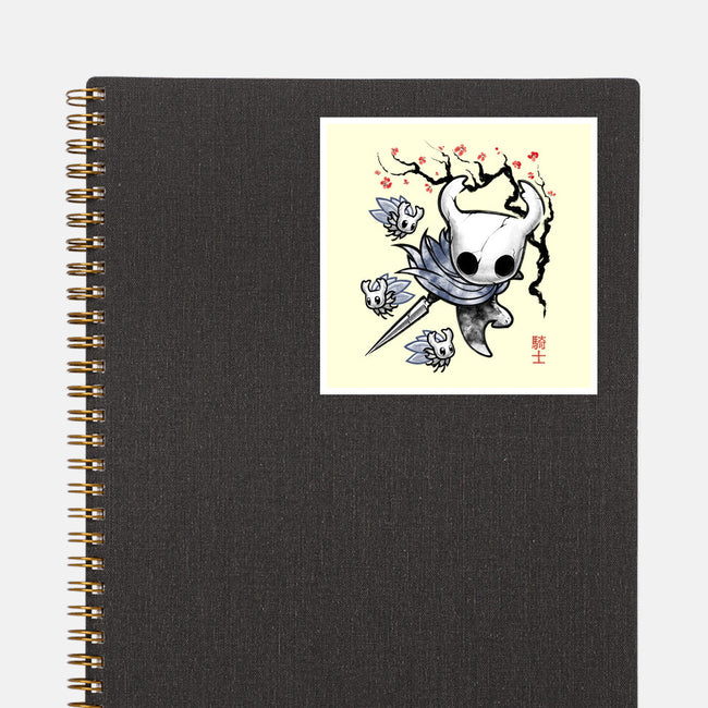 Little Ghost Sumi-E-None-Glossy-Sticker-Astrobot Invention