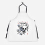 Little Ghost Sumi-E-Unisex-Kitchen-Apron-Astrobot Invention