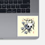 Little Ghost Sumi-E-None-Glossy-Sticker-Astrobot Invention