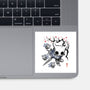 Little Ghost Sumi-E-None-Glossy-Sticker-Astrobot Invention