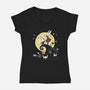 Knightmare-Womens-V-Neck-Tee-retrodivision