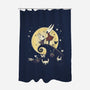 Knightmare-None-Polyester-Shower Curtain-retrodivision