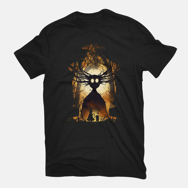 Into The Unknown Wall-Womens-Fitted-Tee-dandingeroz