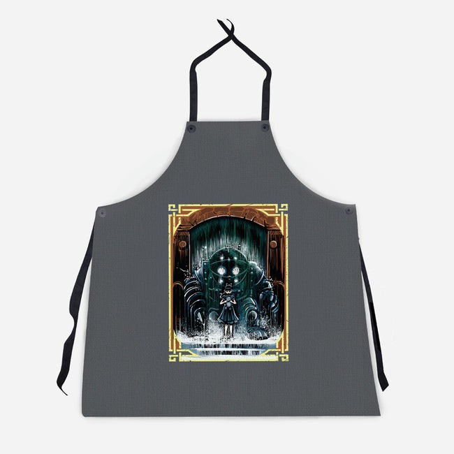 The Protector Under The Sea-Unisex-Kitchen-Apron-zascanauta