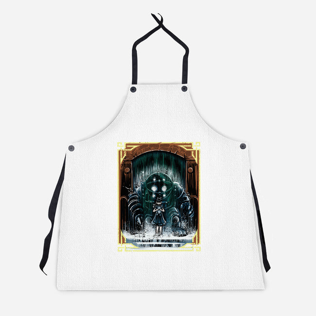 The Protector Under The Sea-Unisex-Kitchen-Apron-zascanauta
