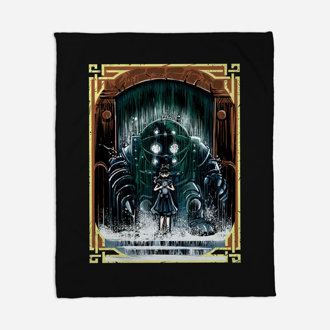 The Protector Under The Sea-None-Fleece-Blanket-zascanauta