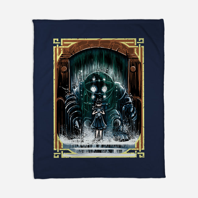 The Protector Under The Sea-None-Fleece-Blanket-zascanauta
