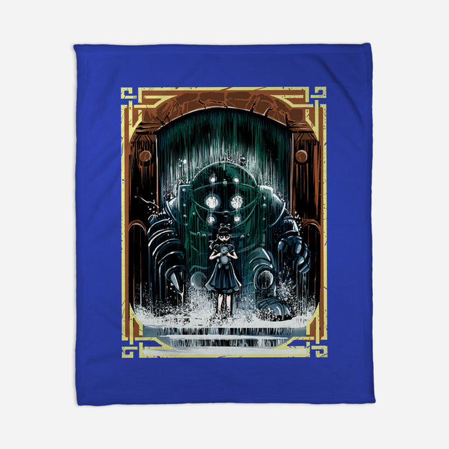 The Protector Under The Sea-None-Fleece-Blanket-zascanauta