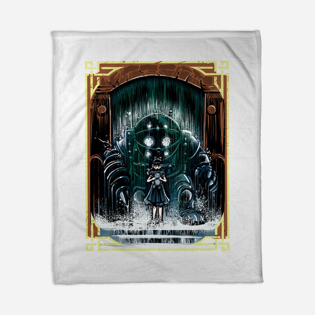 The Protector Under The Sea-None-Fleece-Blanket-zascanauta