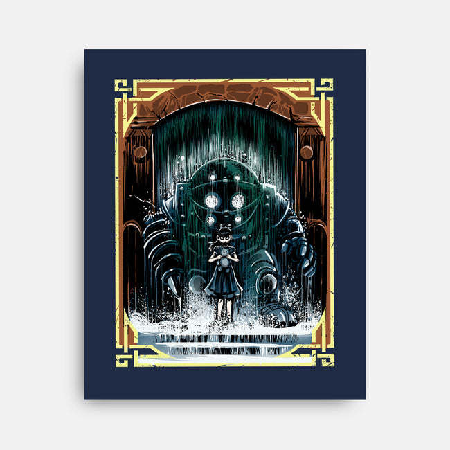 The Protector Under The Sea-None-Stretched-Canvas-zascanauta