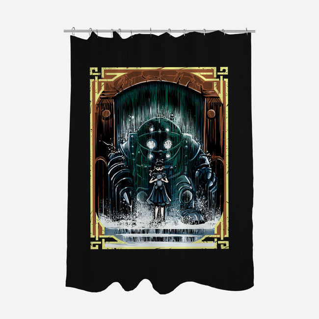 The Protector Under The Sea-None-Polyester-Shower Curtain-zascanauta