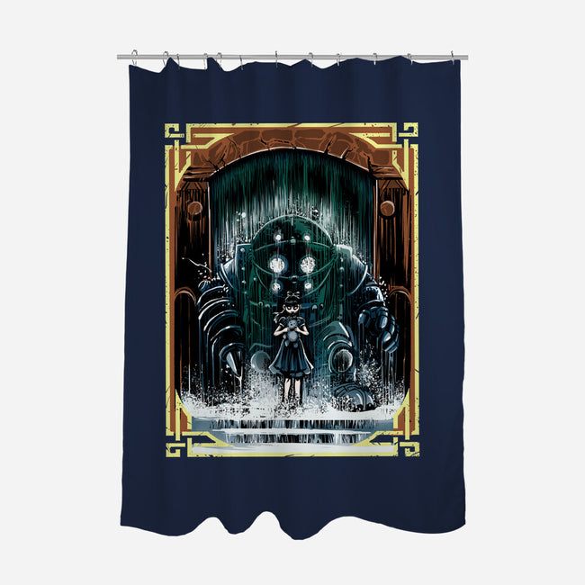 The Protector Under The Sea-None-Polyester-Shower Curtain-zascanauta