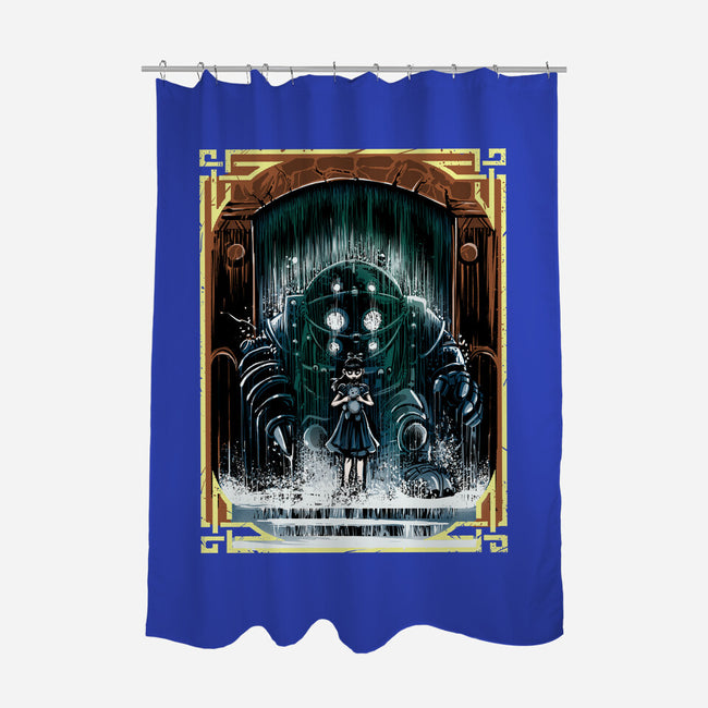 The Protector Under The Sea-None-Polyester-Shower Curtain-zascanauta