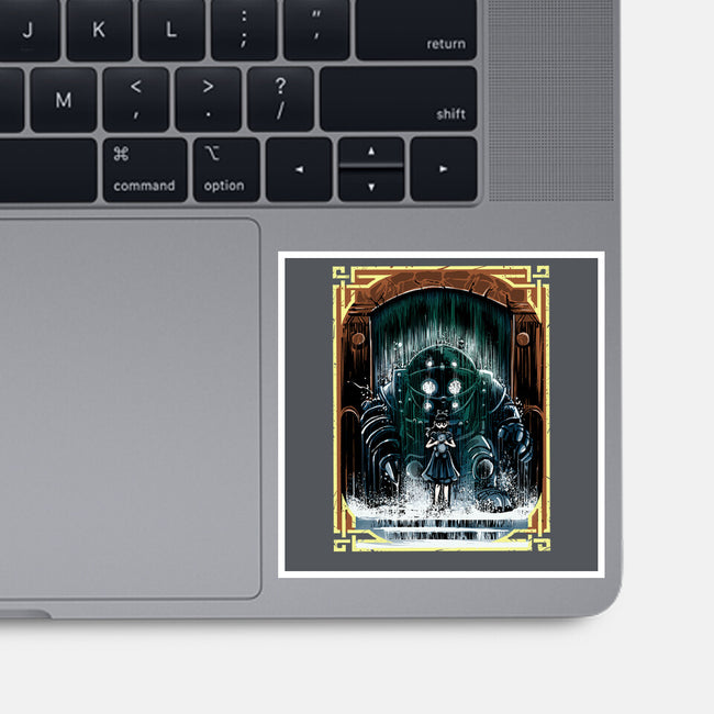 The Protector Under The Sea-None-Glossy-Sticker-zascanauta