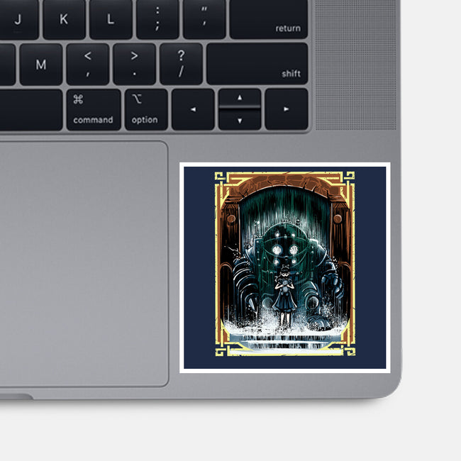 The Protector Under The Sea-None-Glossy-Sticker-zascanauta