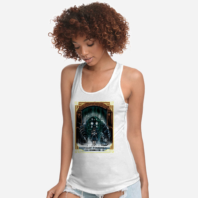 The Protector Under The Sea-Womens-Racerback-Tank-zascanauta