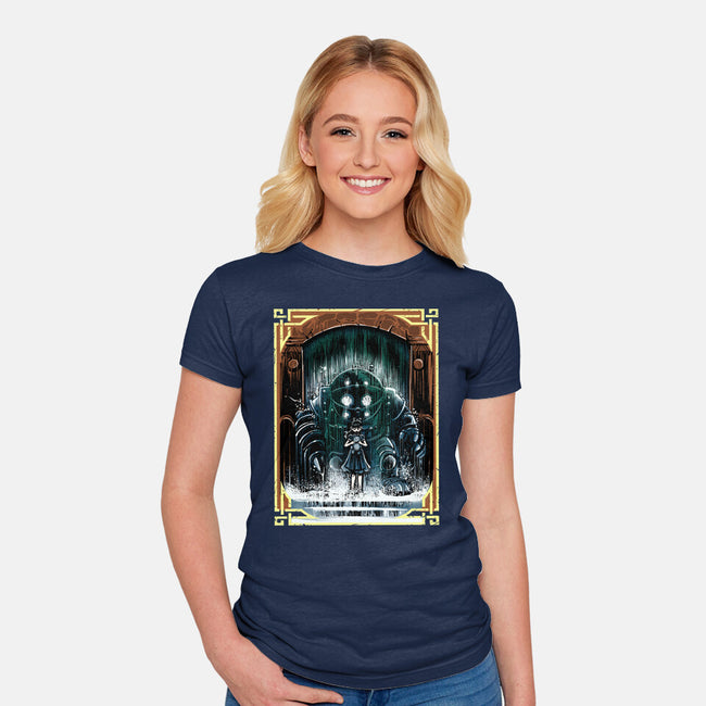 The Protector Under The Sea-Womens-Fitted-Tee-zascanauta