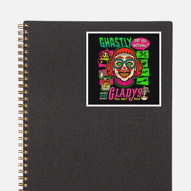 Ghastly Gladys-None-Glossy-Sticker-Wheels