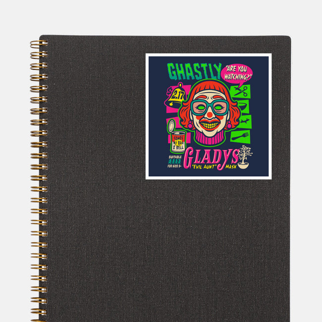 Ghastly Gladys-None-Glossy-Sticker-Wheels
