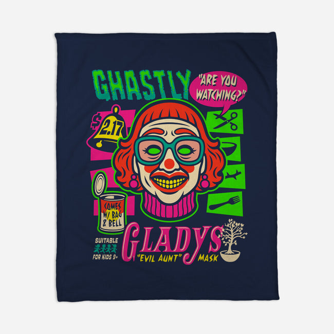 Ghastly Gladys-None-Fleece-Blanket-Wheels