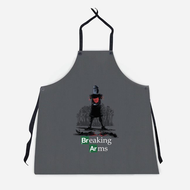 Breaking Arms-Unisex-Kitchen-Apron-zascanauta