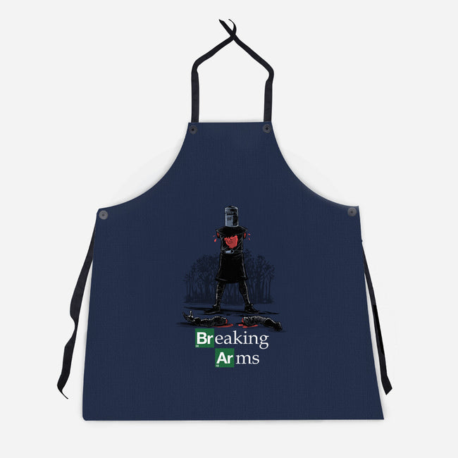 Breaking Arms-Unisex-Kitchen-Apron-zascanauta
