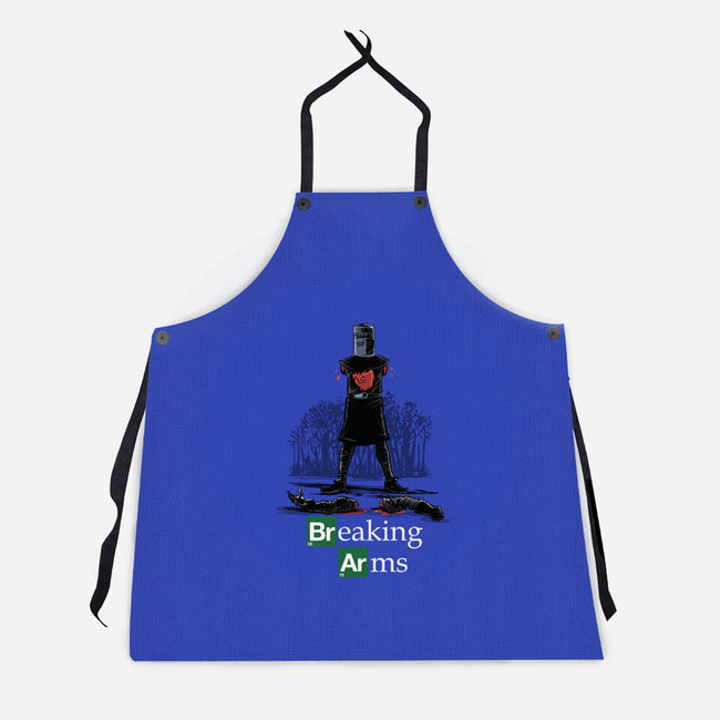 Breaking Arms-Unisex-Kitchen-Apron-zascanauta