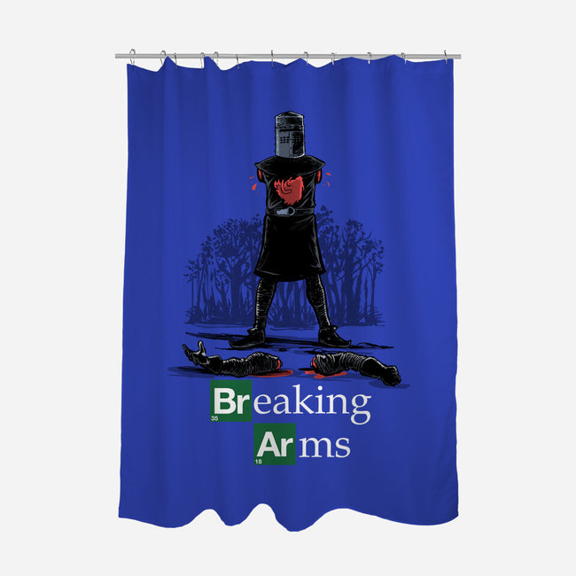 Breaking Arms-None-Polyester-Shower Curtain-zascanauta
