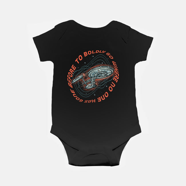 Travel To Space-Baby-Basic-Onesie-glitchygorilla