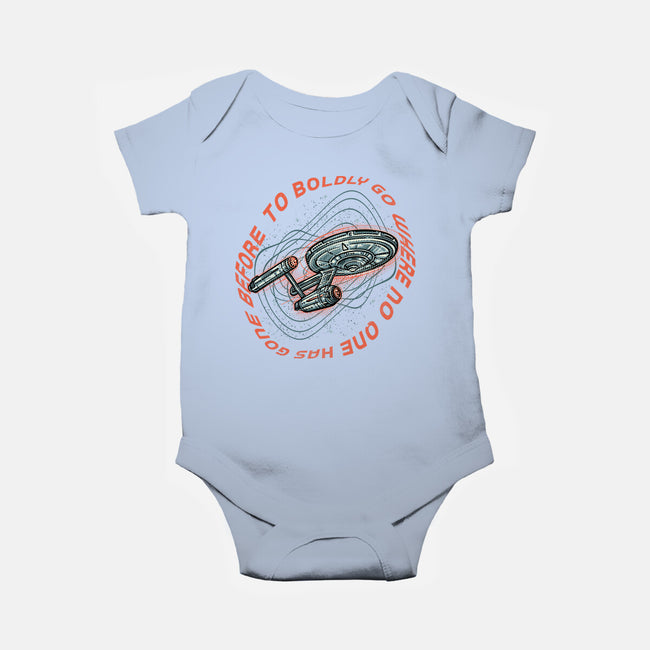 Travel To Space-Baby-Basic-Onesie-glitchygorilla