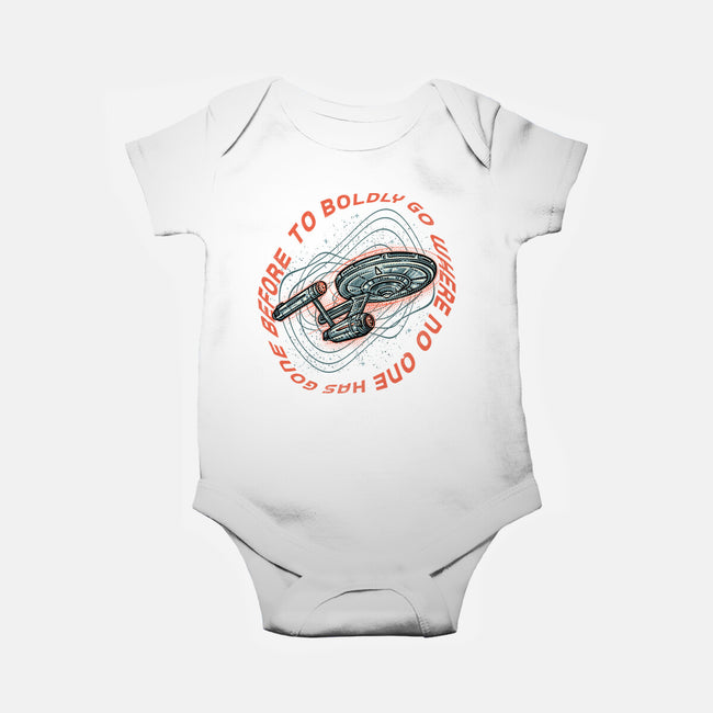 Travel To Space-Baby-Basic-Onesie-glitchygorilla