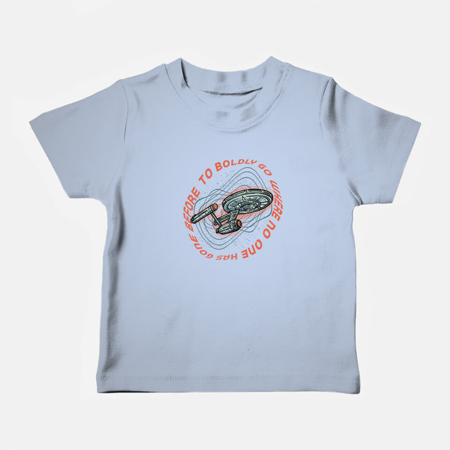 Travel To Space-Baby-Basic-Tee-glitchygorilla
