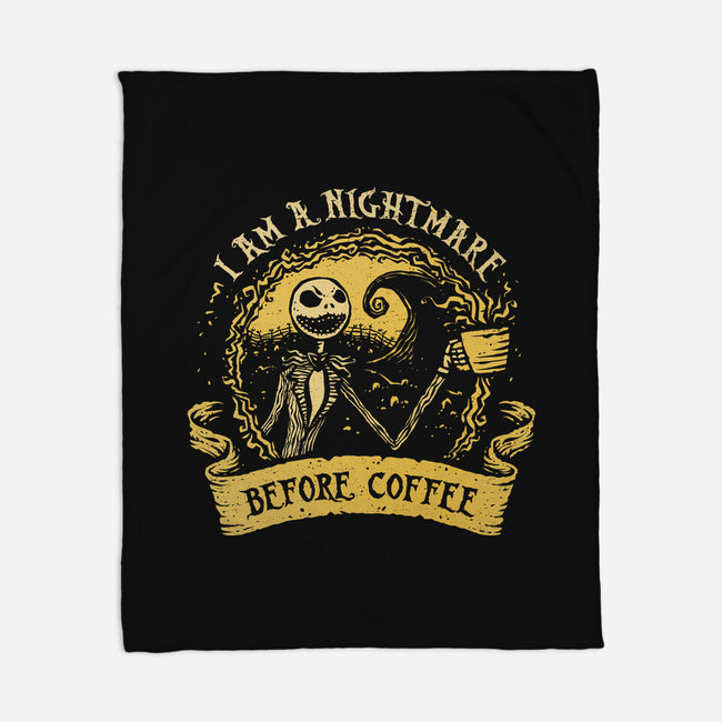 I Am A Nightmare Before Coffee-None-Fleece-Blanket-kg07
