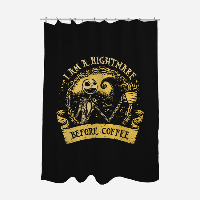 I Am A Nightmare Before Coffee-None-Polyester-Shower Curtain-kg07