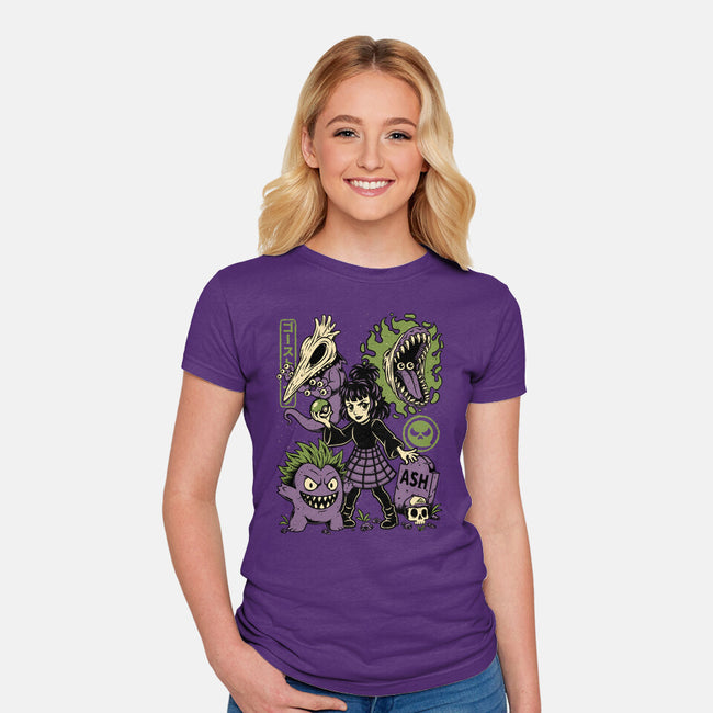 Ghost Monster Trainer-Womens-Fitted-Tee-Studio Mootant